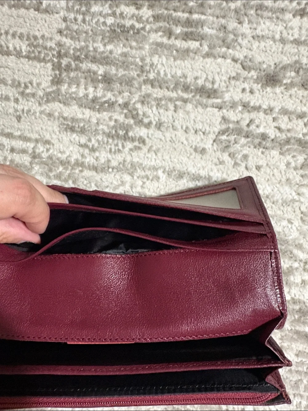 Vivienne Westwood Plum Leather Continental Wallet with Orb Emblem